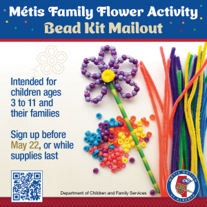 Métis Family Flower Bead Kit Mailout