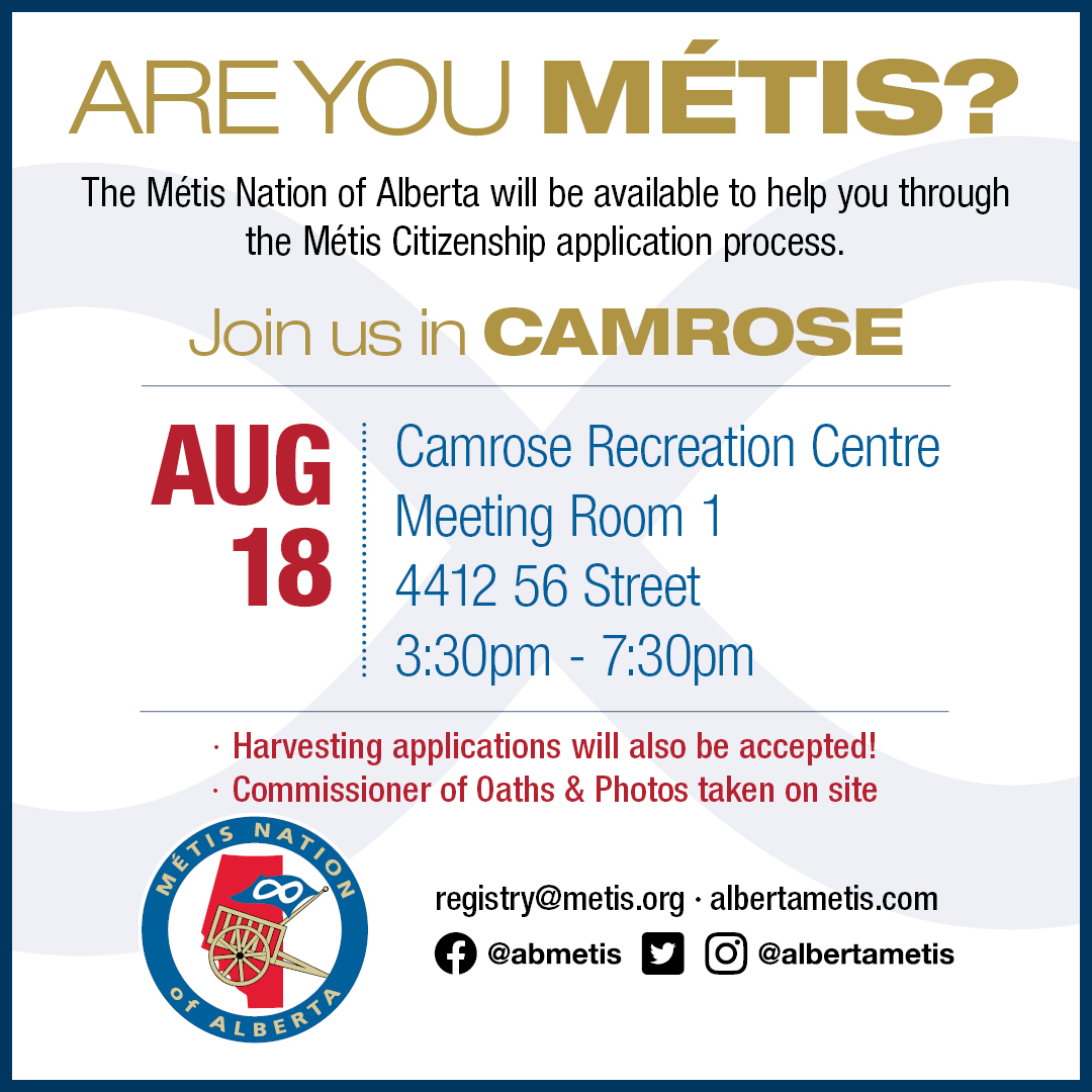 Registry Drive Camrose Métis Nation of Alberta