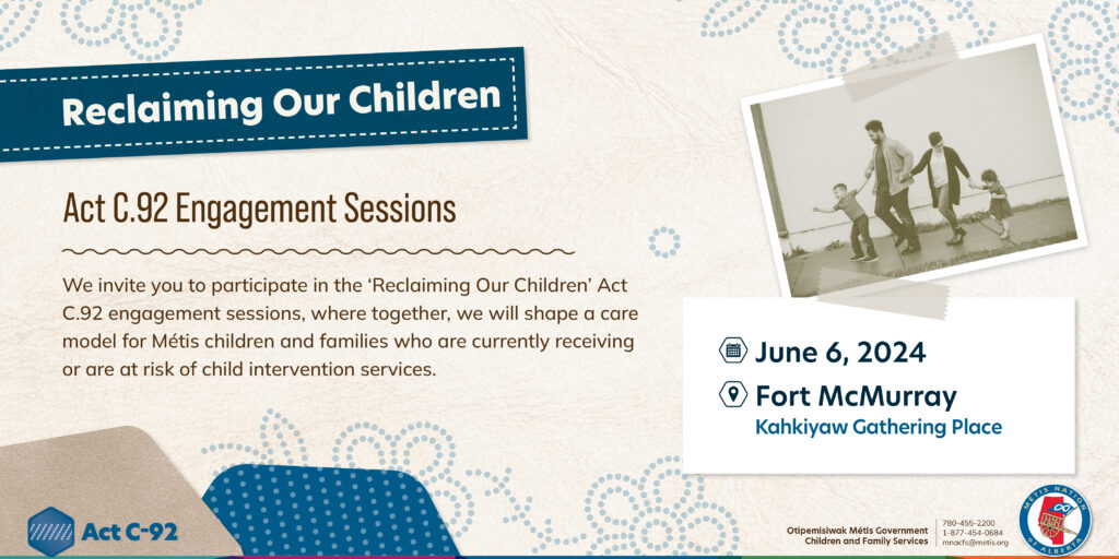 Reclaiming Our Children. Act C.92 Engagement Sessions.