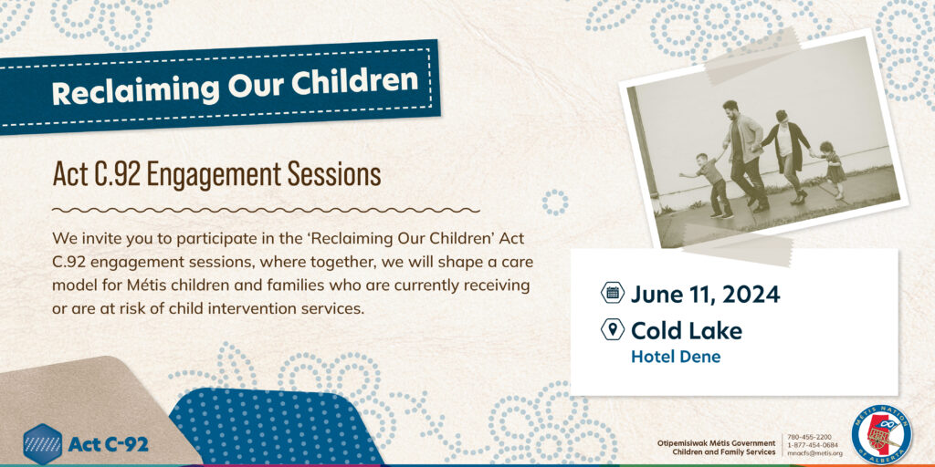 Reclaiming Our Children. Act C.92 Engagement Sessions.