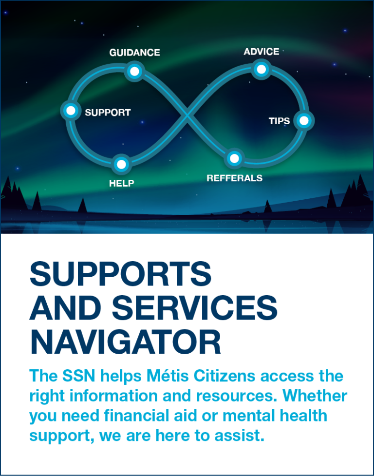 Infinity sign in the northern lights, Supports and Service Navigator, click to open page.