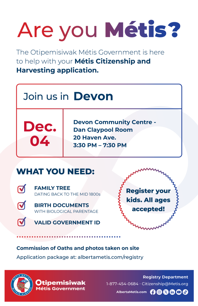2025 Devon Membership and Citizenship Harvesting Application